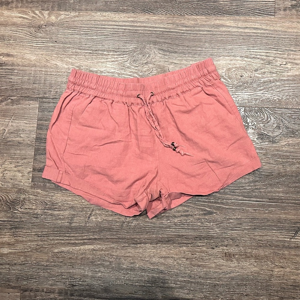 Love Tree Pink Athletic Shorts with Elastic Waistband